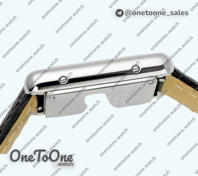 Реплика часов Cartier Tank Must Stainless steel White Dial Leather Strap Swiss Quartz