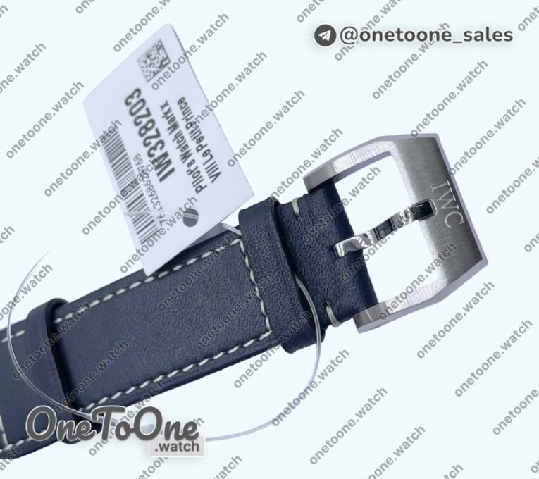 Реплика часов Iwc Mark XX IW328203 Top-tier Копия один в один Blue Dial on Blue Leather Strap V7F Asian ET