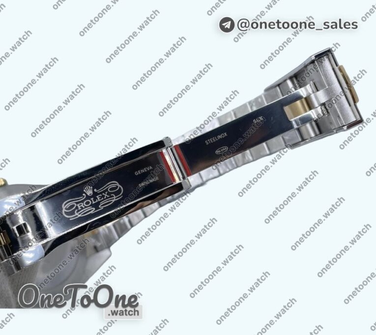 Реплика часов Rolex Datejust 41 Stainless steel 904L Steel Top-tier Копия один в один Gold Dial Roman Mark Jubilee Bracelet E