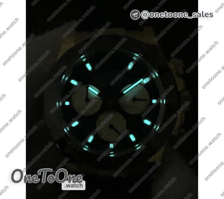 Реплика часов Rolex Daytona 116518 Yellow gold Top-tier Копия один в один Black Dial Gold Subdial on Oysterflex Rubber Strap