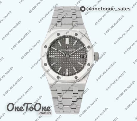 Реплика часов Audemars Piguet Royal Oak 37mm 15450 Stainless steel Case Grey Dial Bracelet