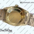 Реплика часов Rolex DayDate 36mm Pres Yellow gold Case Black Dial Bracelet