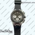 Реплика часов Audemars Piguet Royal Oak Offshore 26240 Stainless steel Black Ceramic Bezel Top-tier Копия один в один Black/Silver Dial on Black Rubber Strap