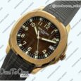 Реплика часов Patek Philippe Aquanaut 5167R Rose gold Top-tier Копия один в один Brown Dial on Brown Rubber Strap 3KF V3
