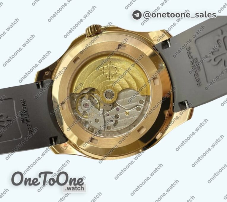 Реплика часов Patek Philippe Aquanaut 5167R Rose gold Top-tier Копия один в один Brown Dial on Brown Rubber Strap 3KF V3