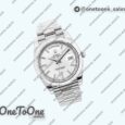 Реплика часов Rolex Day Date 40mm Stainless steel Top-tier Копия один в один Diamands Marker Black&Silver Dials Stainless steel Bracelet