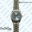 Реплика часов Rolex DayDate 40mm 228239 Увеличенный вес Stainless steel/tungsten Ice Blue Dial Roman Markers President Bracelet G