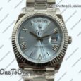 Реплика часов Rolex DayDate 40mm 228239 Увеличенный вес Stainless steel/tungsten Ice Blue Dial Roman Markers President Bracelet G