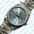 Реплика часов Rolex DayDate 40mm 228239 Увеличенный вес Stainless steel/tungsten Ice Blue Dial Roman Markers President Bracelet G
