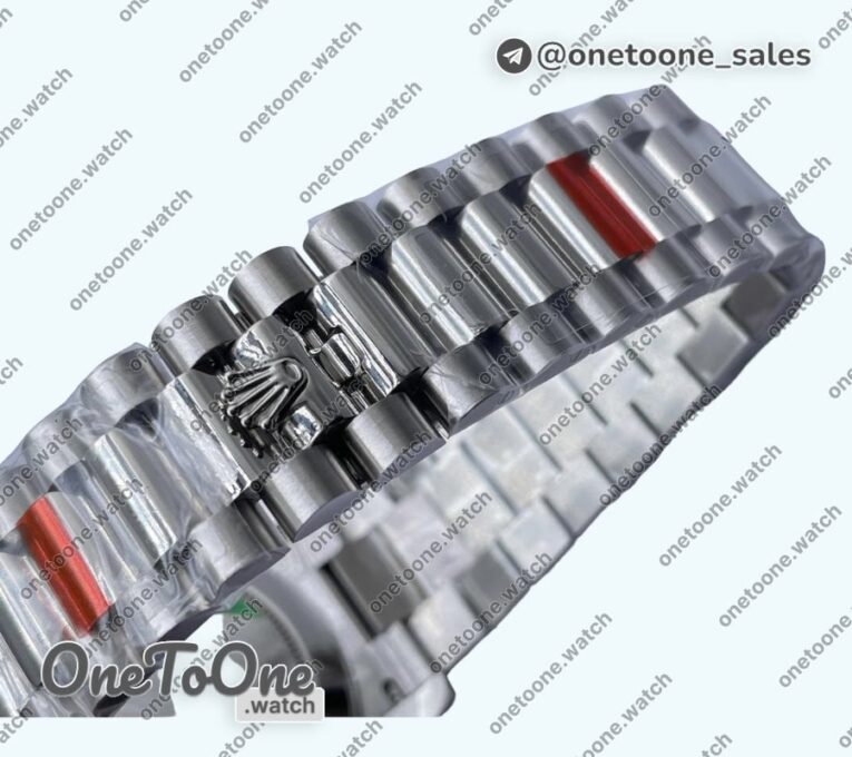 Реплика часов Rolex DayDate 40mm 228239 Увеличенный вес Stainless steel/tungsten Ice Blue Dial Roman Markers President Bracelet G