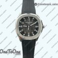 Реплика часов Patek Philippe Aquanaut 5167 Stainless steel Top-tier Копия один в один Gray Dial on Black Rubber Strap 3KF V3