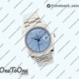 Реплика часов Rolex Day Date 40mm Stainless steel Top-tier Копия один в один Stick Marker Blue Dial Stainless steel Bracelet