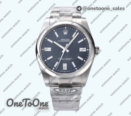 Реплика часов Rolex Oyster Perpetual 124300 41mm 904L Stainless steel Blue Dial Bracelet