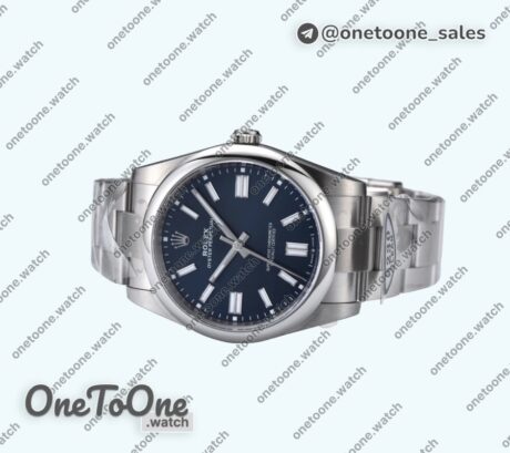 Реплика часов Rolex Oyster Perpetual 124300 41mm 904L Stainless steel Blue Dial Bracelet