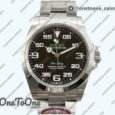 Реплика часов Rolex Air-King 126900 Top-tier Копия один в один 904L Steel Black Dial Stainless steel Bracelet