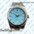 Реплика часов Rolex Oyster Perpetual 126000 36mm 904L Stainless steel Top-tier Копия один в один Tiffany Blue Dial Stainless steel Bracelet