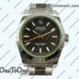 Реплика часов Rolex Milgauss 116400 GV 904l Stainless steel Black Dial Asia 3131