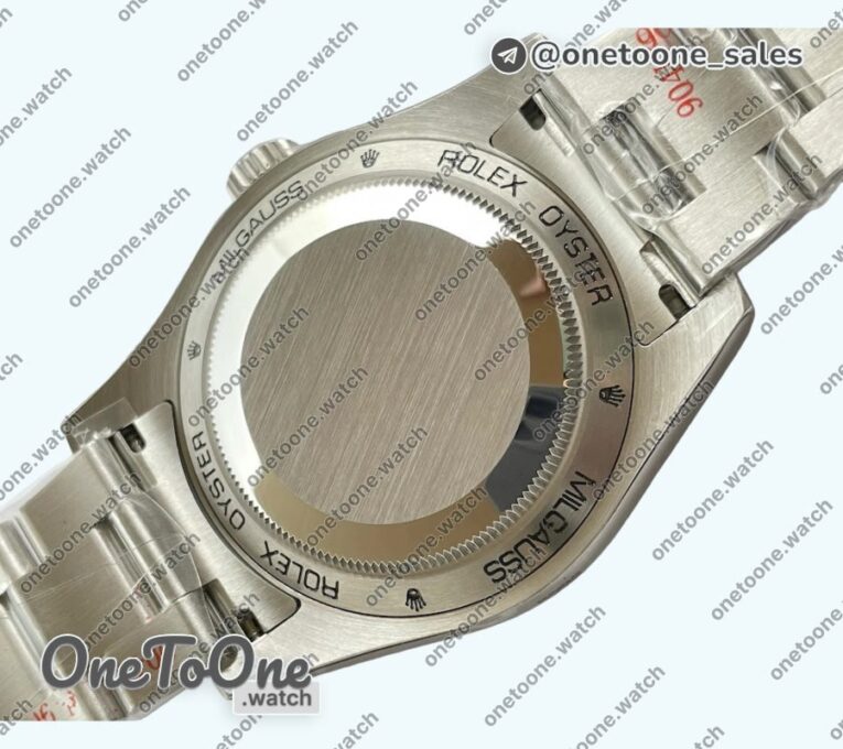 Реплика часов Rolex Milgauss 116400 GV 904l Stainless steel Black Dial Asia 3131