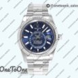 Реплика часов Rolex Sky-Dweller 326934 904L Stainless steel Top-tier Копия один в один Blue Dial on Stainless steel Bracelet Asian 2824