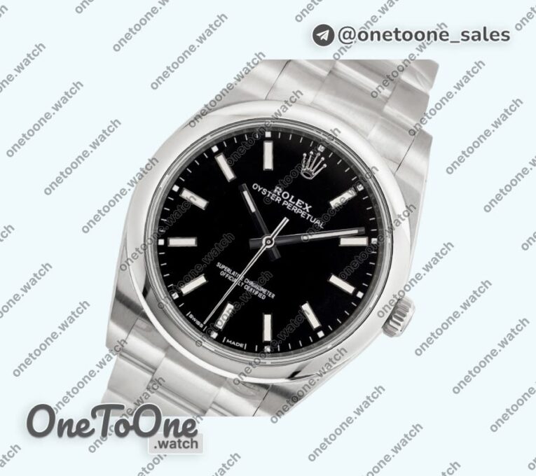 Реплика часов Rolex Oyster Perpetual 114300 39mm Black&White Dial Oyster Bracelet