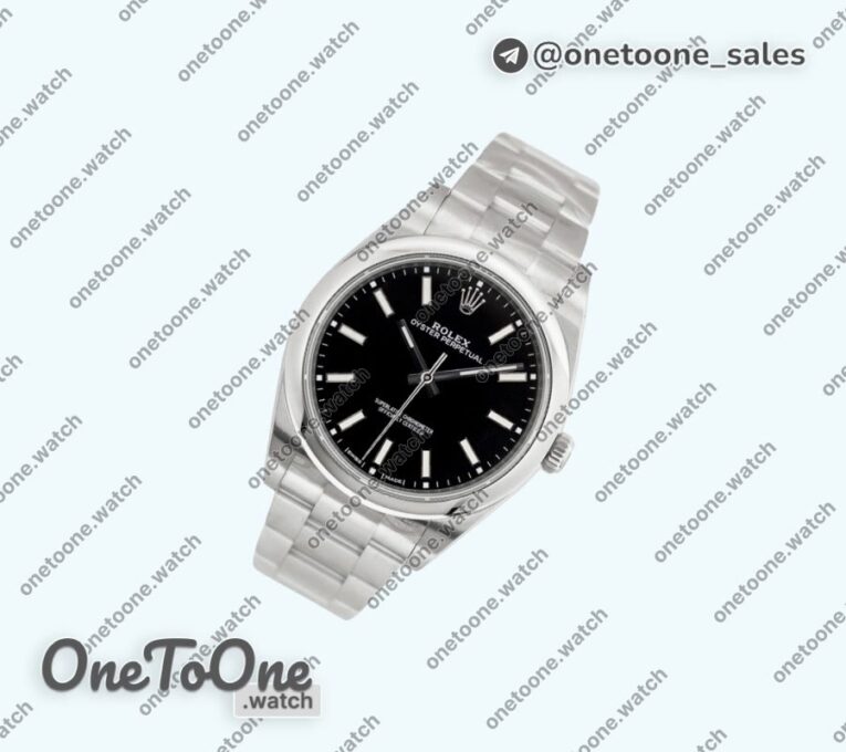 Реплика часов Rolex Oyster Perpetual 114300 39mm Black&White Dial Oyster Bracelet