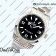 Реплика часов Rolex Explorer 1 124270 36mm 904L Stainless steel/Stainless steel Black Dial Asia 3230
