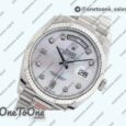 Реплика часов Rolex Day Date 36mm Stainless steel Top-tier Копия один в один Diamonds Marker MOP Dial Bracelet