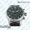 Реплика часов Iwc Pilot IW388108 41 “MERCEDES-AMG PETRONAS FOULA ONE™ TEAM” Black Dial Green Numbers TWF