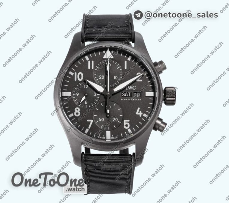 Реплика часов Iwc Pilot IW388108 41 “MERCEDES-AMG PETRONAS FOULA ONE™ TEAM” Ceramic Case Black Dial TWF
