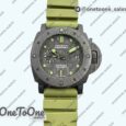 Реплика часов Panerai PAM961 Carbotech 47mm Submersible Top-tier Копия один в один Carbon Dial On Rubber Strap P.9010
