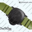 Реплика часов Panerai PAM961 Carbotech 47mm Submersible Top-tier Копия один в один Carbon Dial On Rubber Strap P.9010