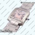 Реплика часов Cartier Tank Francaise Ladies 25mm Stainless steel Top-tier Копия один в один MOP Dial on Stainless steel Bracelet Ronda Quartz