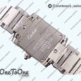 Реплика часов Cartier Tank Francaise Ladies 25mm Stainless steel Top-tier Копия один в один White Diamonds Dial on Stainless steel Bracelet Ronda Quartz