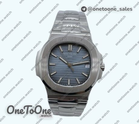 Реплика часов Patek Philippe Nautilus 5711/1A Top-tier Копия один в один Blue Textured Dial Stainless steel Bracelet 3KF 324CS V2