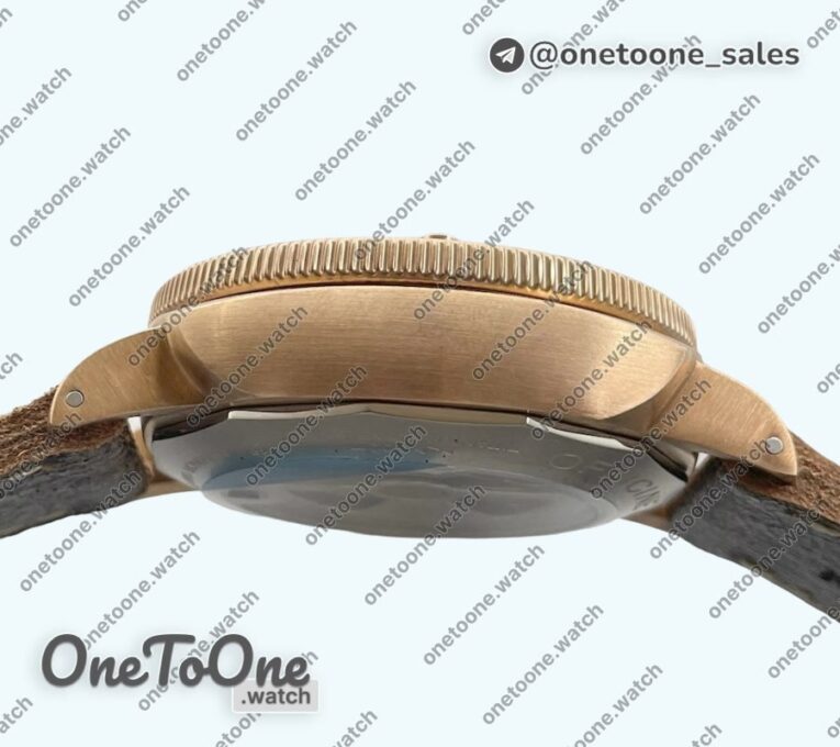 Реплика часов Panerai PAM382 N Bronzo Top-tier Копия один в один on Brown Distressed Calfskin Strap P.9000 V2