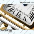 Реплика часов Cartier Panthère Top-tier Копия один в один Yellow gold/Stainless steel White Dial on Yellow gold/Stainless steel Bracelet Ronda Quartz