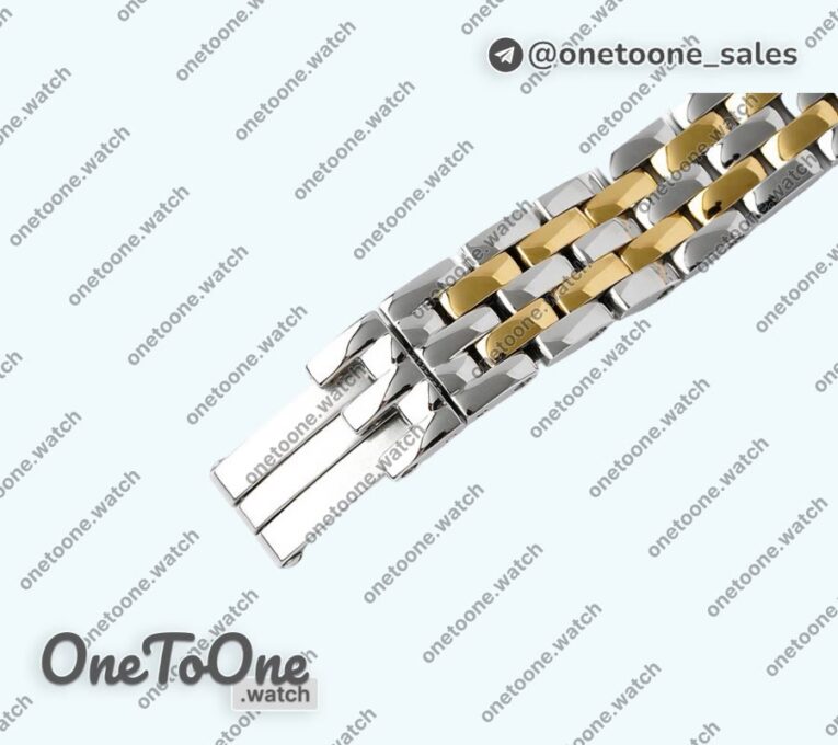 Реплика часов Cartier Panthère Top-tier Копия один в один Yellow gold/Stainless steel White Dial on Yellow gold/Stainless steel Bracelet Ronda Quartz