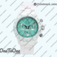 Реплика часов Rolex Daytona AET Top-tier Копия один в один Biscay Green Dial White Nano Ceramic Case and Bracelet