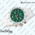 Реплика часов Rolex Daytona AET Top-tier Копия один в один Green Dial White Nano Ceramic Case and Bracelet