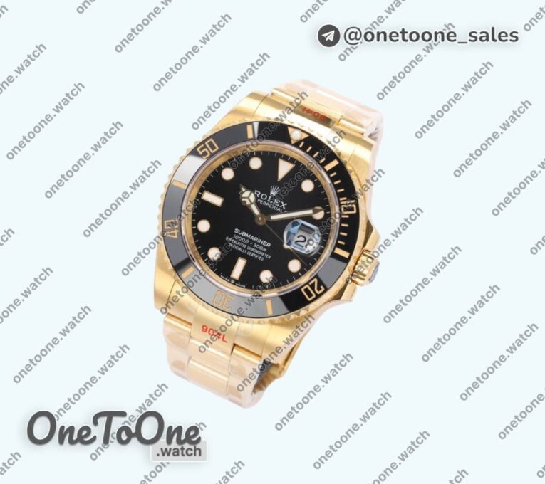 Реплика часов Rolex Submariner 126618 Yellow gold Case Black&Blue Dials E
