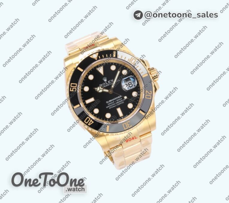 Реплика часов Rolex Submariner 126618 Yellow gold Case Black&Blue Dials E