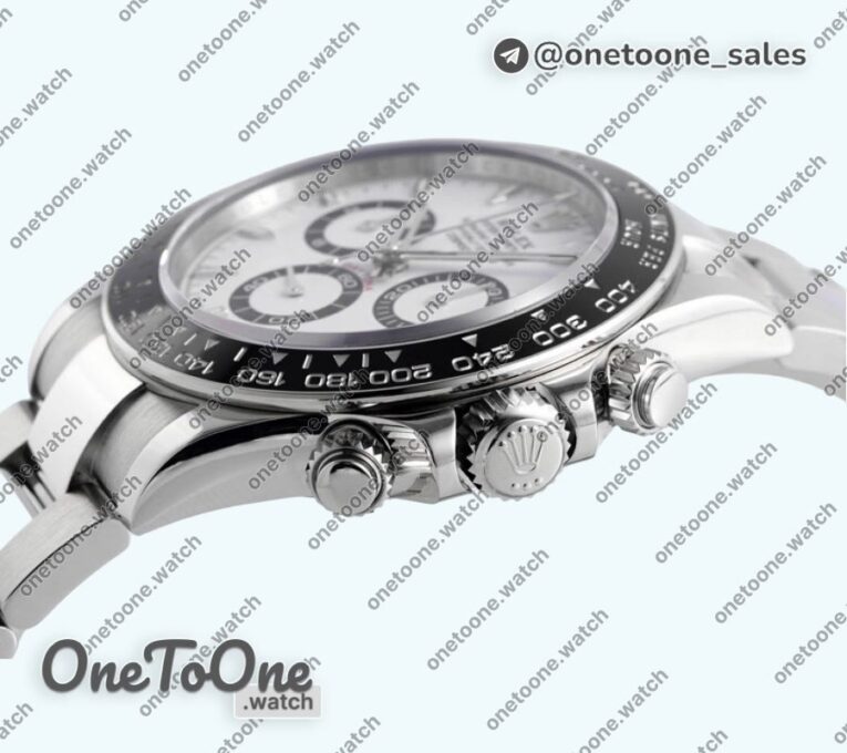 Реплика часов Rolex 2023 Daytona 126500 Top-tier Копия один в один 904L Stainless steel Case White Dial Bracelet