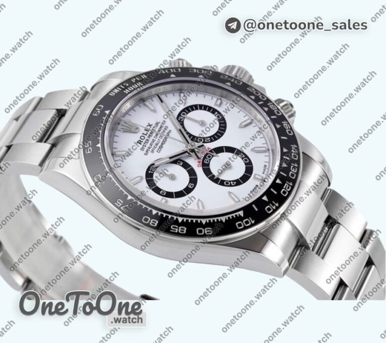 Реплика часов Rolex 2023 Daytona 126500 Top-tier Копия один в один 904L Stainless steel Case White Dial Bracelet