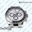 Реплика часов Rolex 2023 Daytona 126500 Top-tier Копия один в один 904L Stainless steel Case White Dial Bracelet