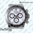 Реплика часов Rolex 2023 Daytona 126500 Top-tier Копия один в один 904L Stainless steel Case White Dial Bracelet