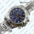 Реплика часов Rolex Daytona 116509 Top-tier Копия один в один 904L Blue Dial on Stainless steel Bracelet V3