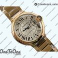 Реплика часов Cartier Balon Bleu Cartier 36mm Rose gold White Textured Dial Roman Bracelet Japan NH55