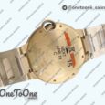 Реплика часов Cartier Balon Bleu Cartier 36mm Rose gold White Textured Dial Roman Bracelet Japan NH55