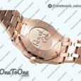 Реплика часов Audemars Piguet Royal Oak Lady 33mm Rose gold Top-tier Копия один в один Brown Dial Rose gold Bracelet ETA Quartz