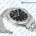 Реплика часов Audemars Piguet Royal Oak Lady 33mm Stainless steel Top-tier Копия один в один Black Dial Stainless steel Bracelet ETA Quartz